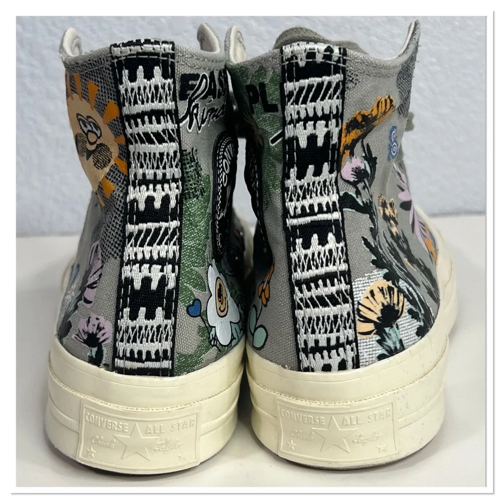 Converse Chuck Taylor All Star 70 Hi Floral Much Love Slate Egret M 5.5 / W 7.5 - Picture 8 of 12